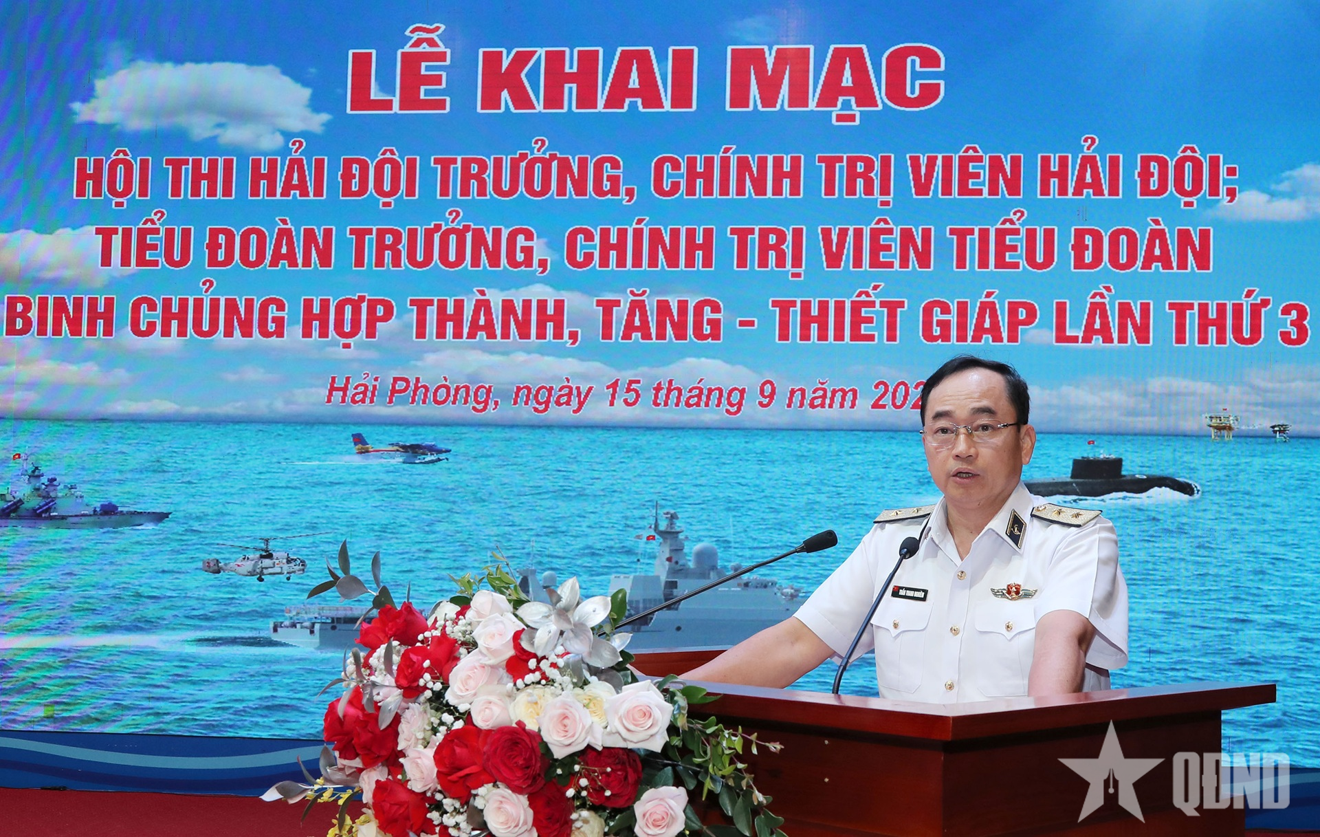 Khai mạc Hội thi hải đội trưởng, tiểu đoàn trưởng, chính trị viên các cấp trong Quân chủng Hải quân